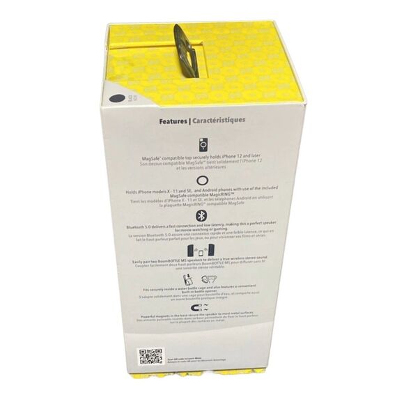 Bluetooth Speaker Scosche BoomBottle MS Waterproof MagSafe Mount Black NEW - Picture 3 of 7